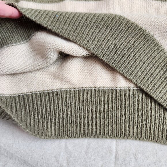 H&M Khaki Green striped sweater - XXS - Picture 7 of 12